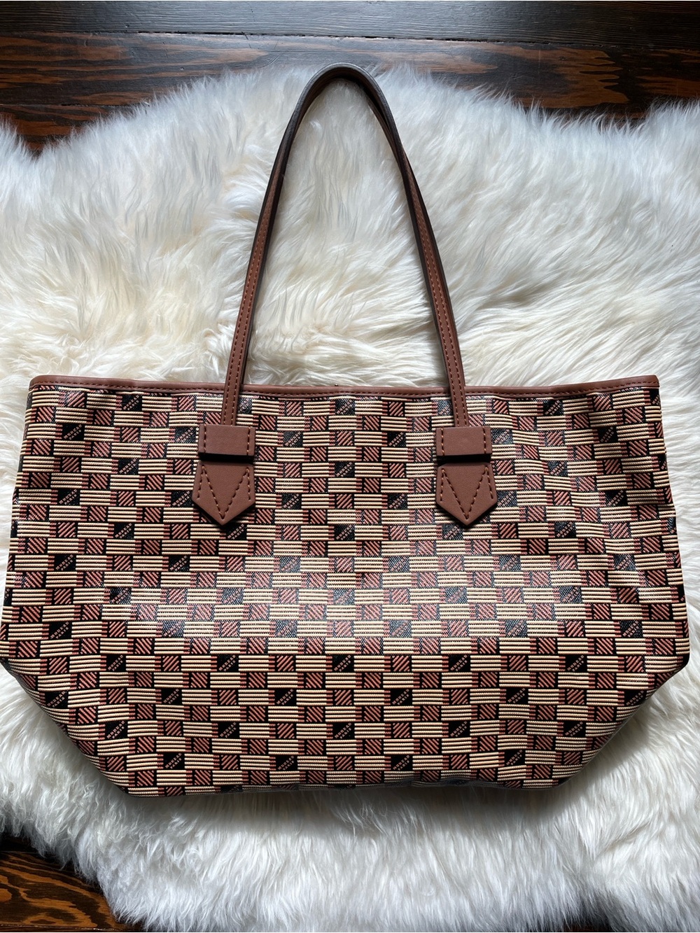 Moreau Paris Saint Tropez Coated Canvas Tote Bag (Medium / MM)